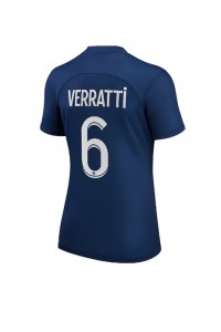 Paris Saint-Germain Marco Verratti #6 Voetbaltruitje Thuis tenue Dames 2022-23 Korte Mouw